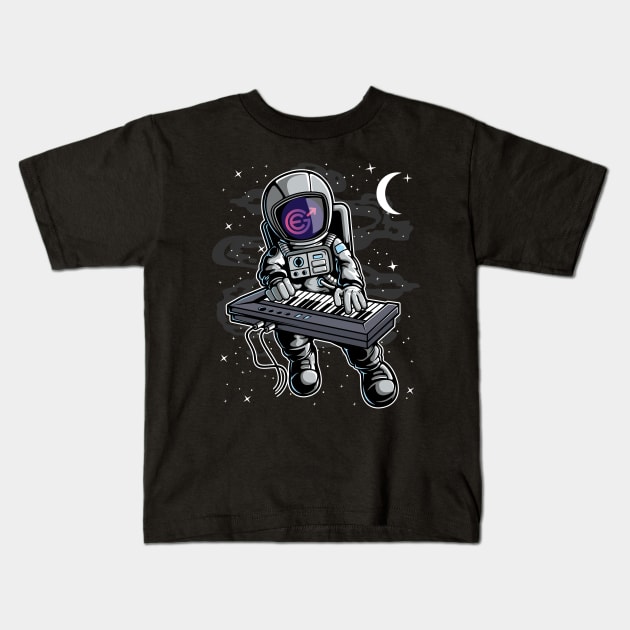 Astronaut Organ Evergrow EGC Coin To The Moon Crypto Token Cryptocurrency Blockchain Wallet Birthday Gift For Men Women Kids Kids T-Shirt by Thingking About